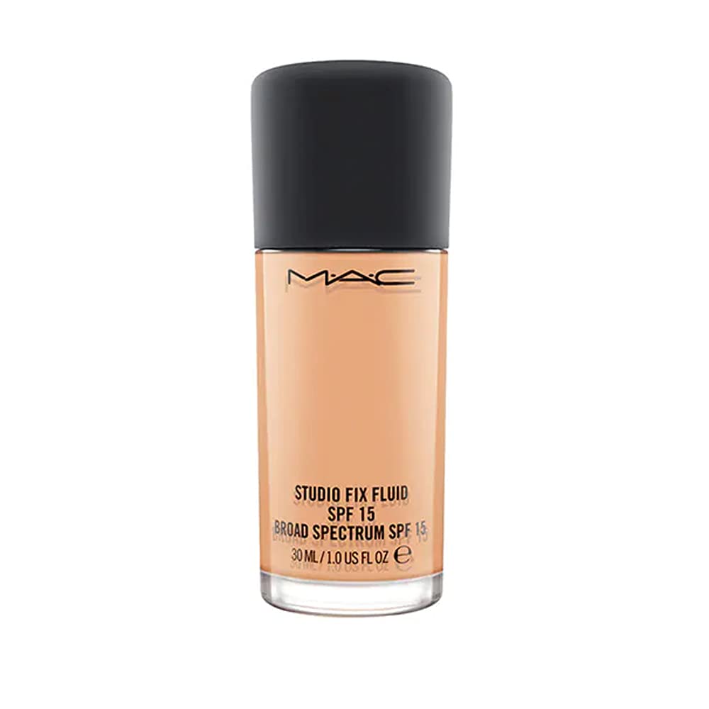 MAC studio fix fluid front packaging showing product and SPF protection benefit