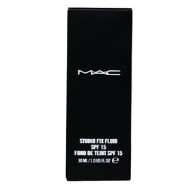 MAC Studio Fix Fluid NC25 before and after skin showing evened coverage benefit