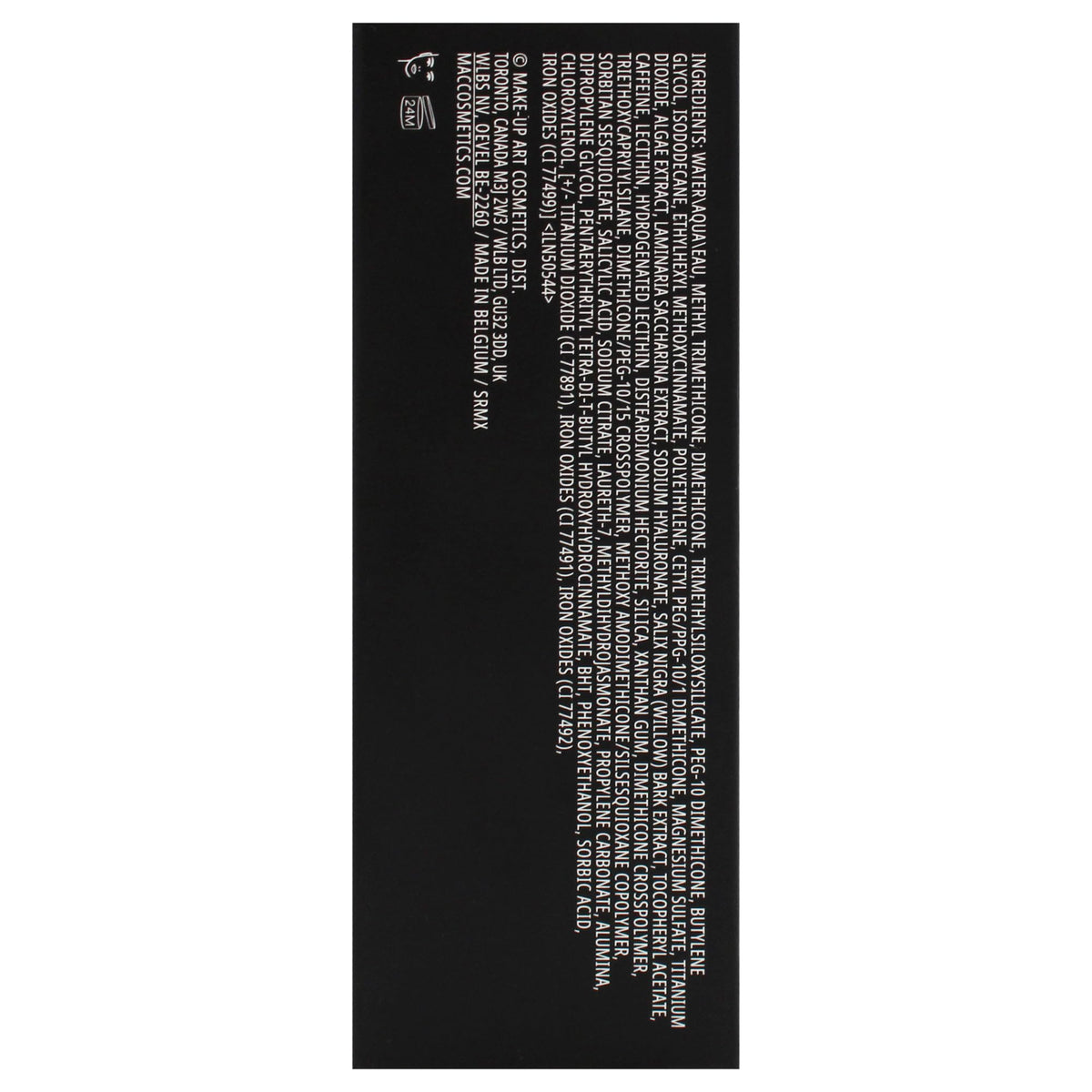 MAC Studio Fix Fluid NC25 on vanity mirror in natural light showing polished look benefit
