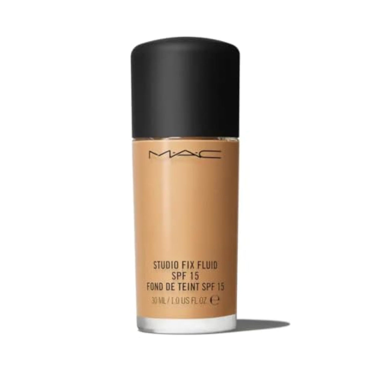 MAC Studio Fix Fluid front bottle showing label and shade NC42 for accurate selection