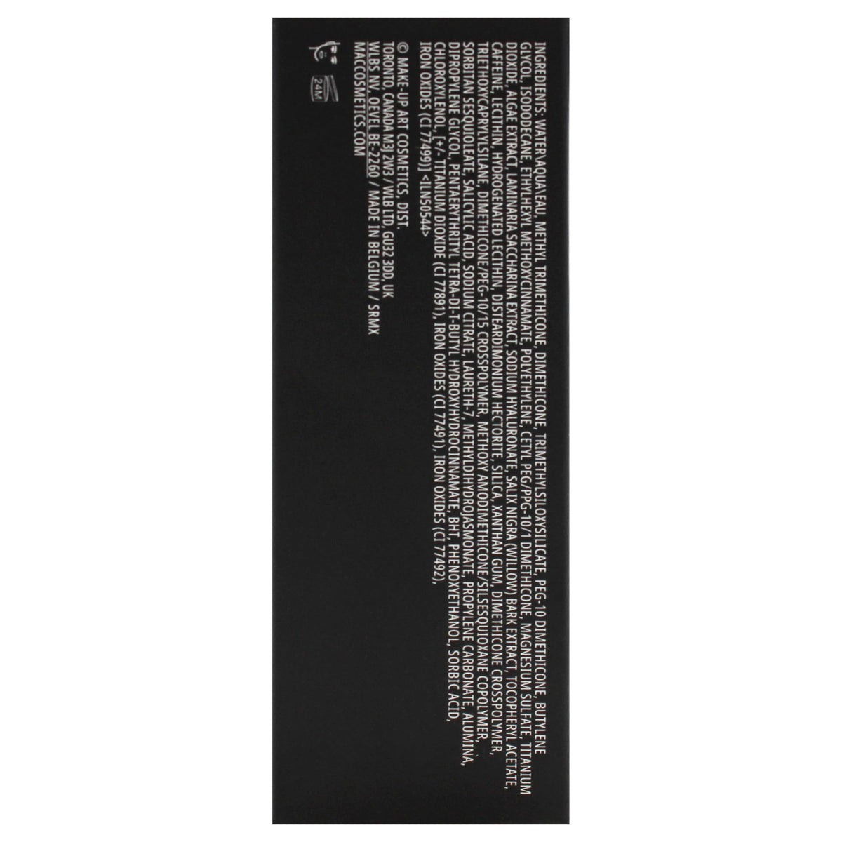 MAC studio fix fluid next to common objects showing 1 oz size for travel convenience
