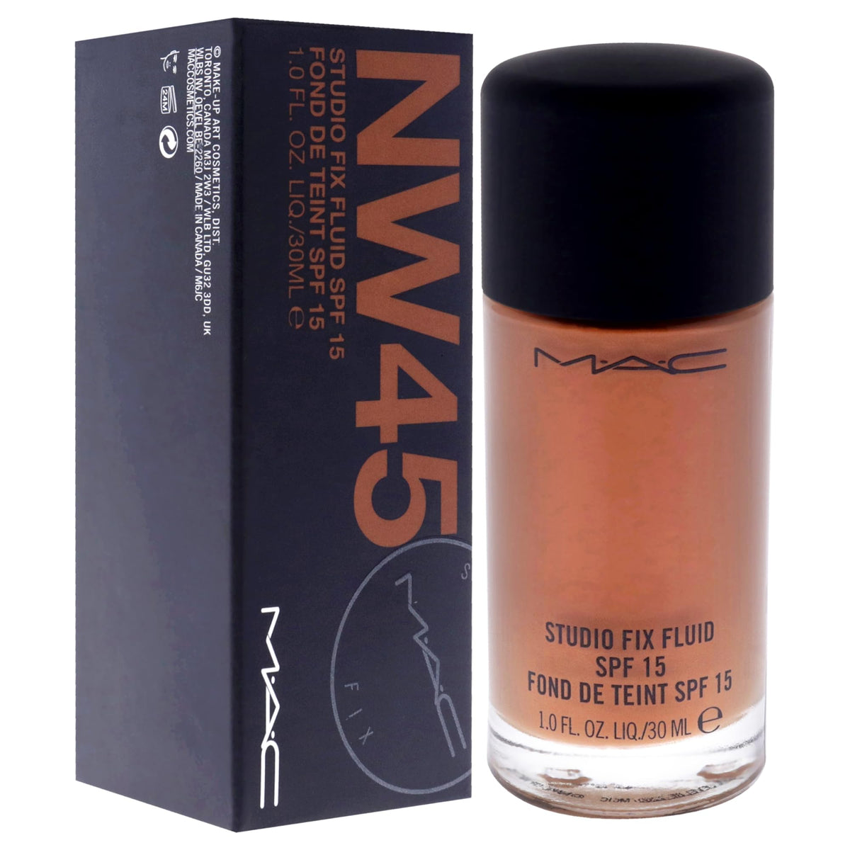 MAC foundation texture on skin showing smooth blendability and matte finish
