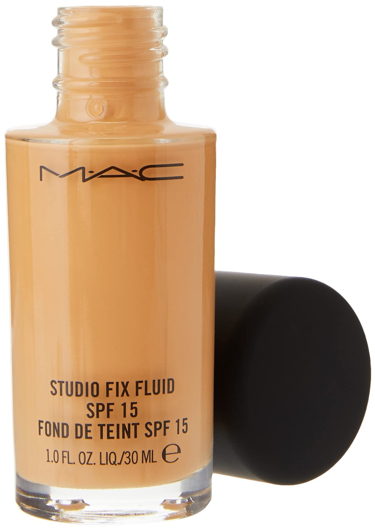 MAC Studio Fix Fluid texture close-up showing smooth consistency for blendable coverage