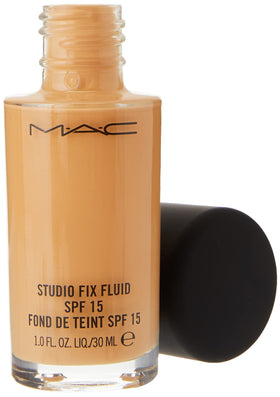 MAC Studio Fix Fluid texture close-up showing smooth consistency for blendable coverage