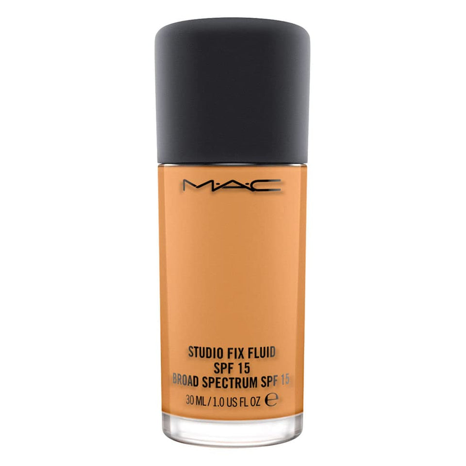 MAC front bottle shot showing clean branding and SPF benefit