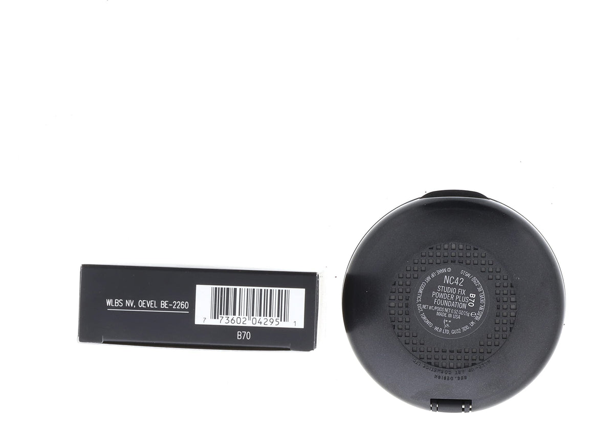 MAC Studio Fix used for an on-the-go touchup in a handheld mirror