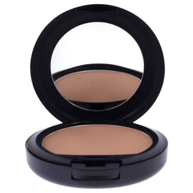 MAC close-up of pressed powder texture highlighting smooth finish and coverage