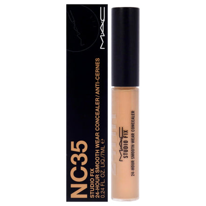 MAC Studio Fix front packaging showing bottle and label, clear shade view for selection