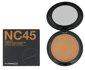 MAC Studio Fix compact front view showing branding and shade for easy selection