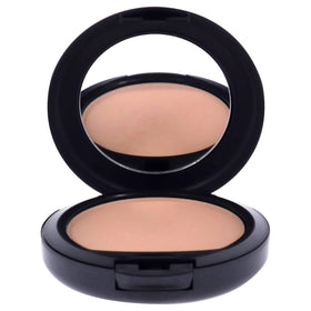 MAC open powder pan close-up showing texture and matte finish benefit