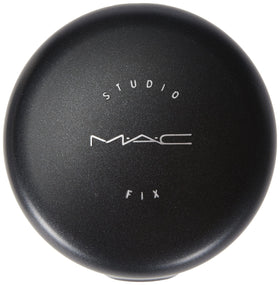 MAC Studio Fix powder texture close-up showing velvety finish that blurs pores