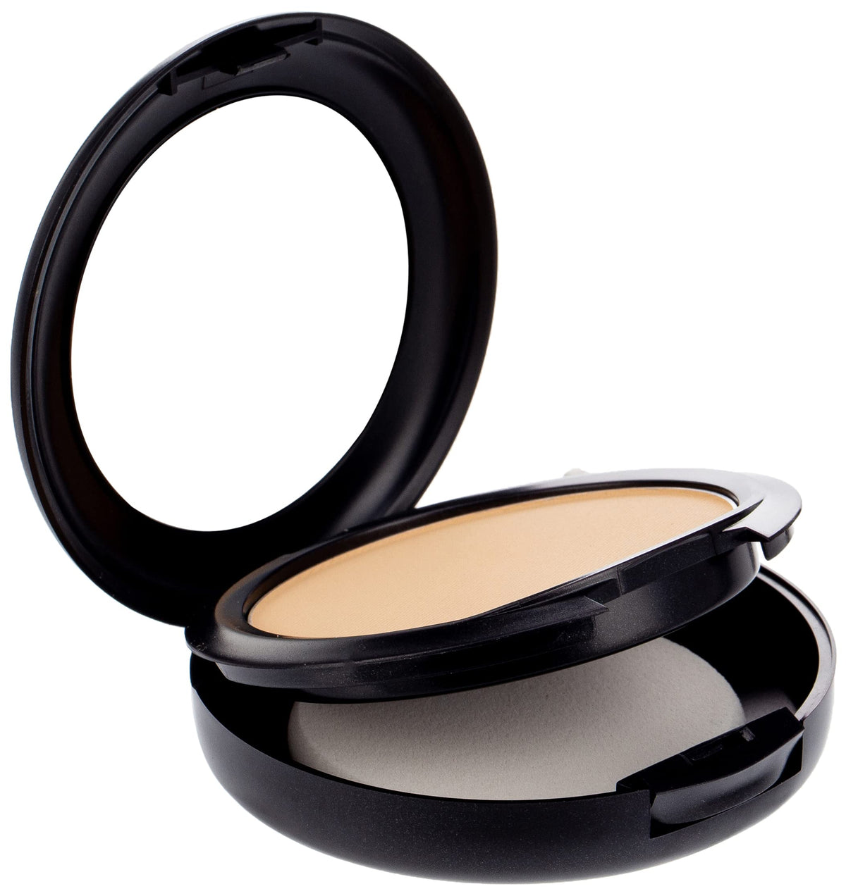 MAC Studio Fix close-up texture shot highlighting velvety finish and blendable coverage benefit
