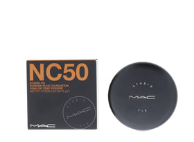MAC close-up powder texture swatch showing velvety matte finish