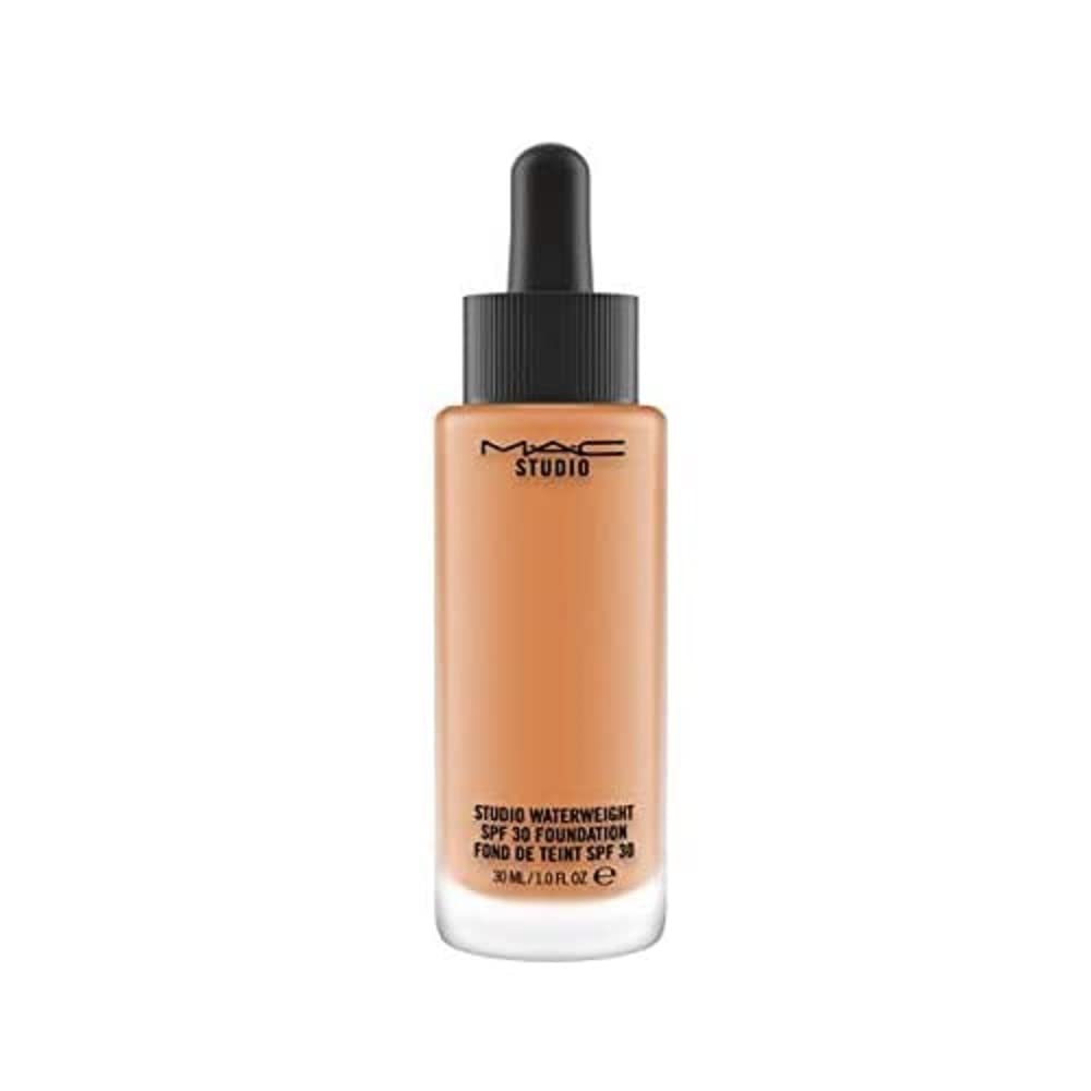 MAC Studio Waterweight front packaging showing bottle and SPF benefit