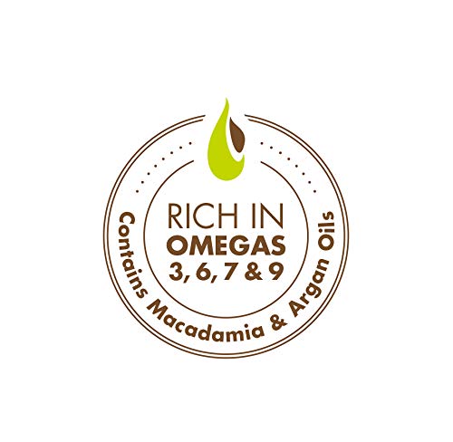 Macadamia Natural Oil bottle held in hand to show size and easy application benefit