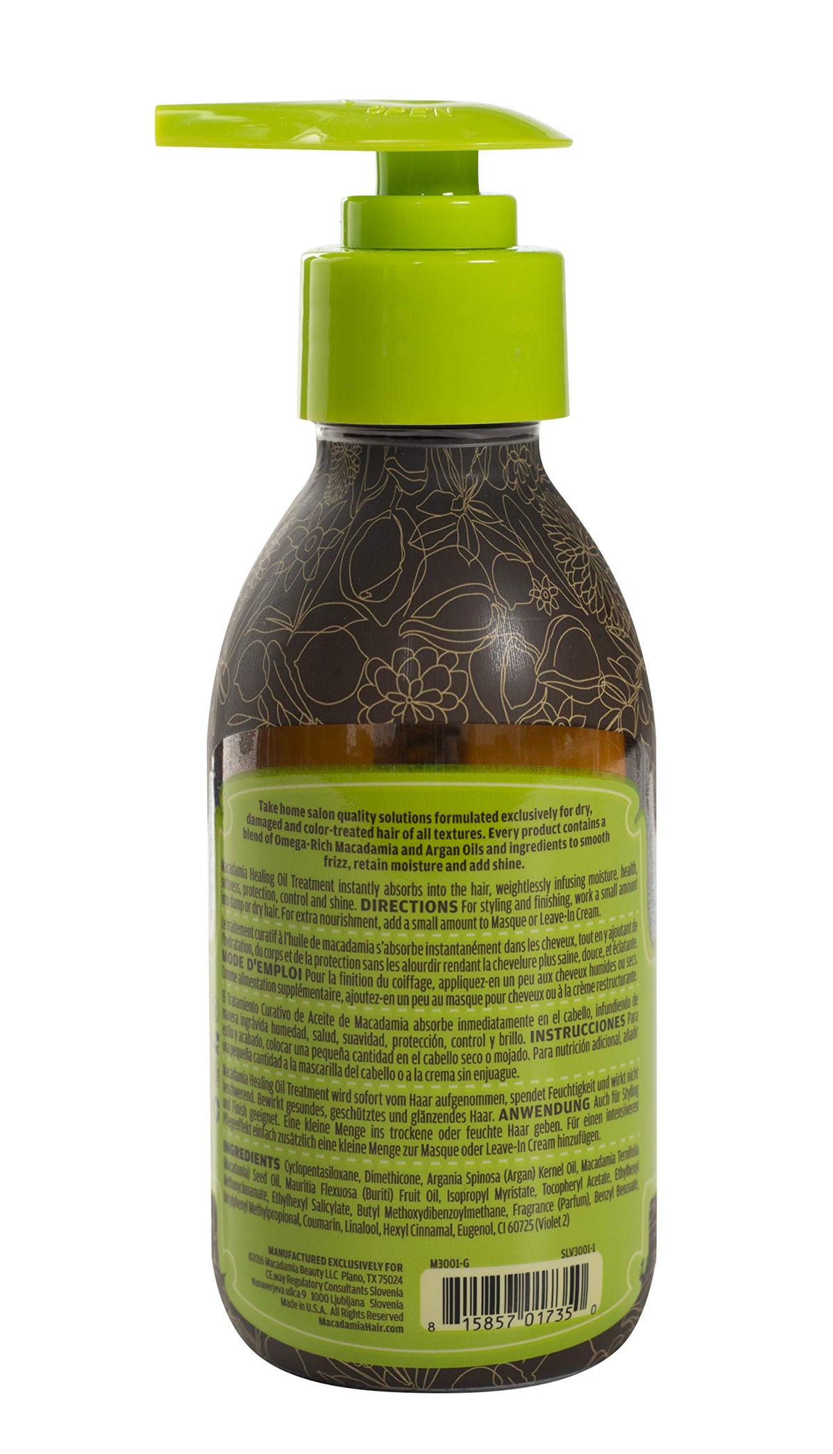 Macadamia Natural Oil golden oil drop close-up showing silky texture for smooth hair