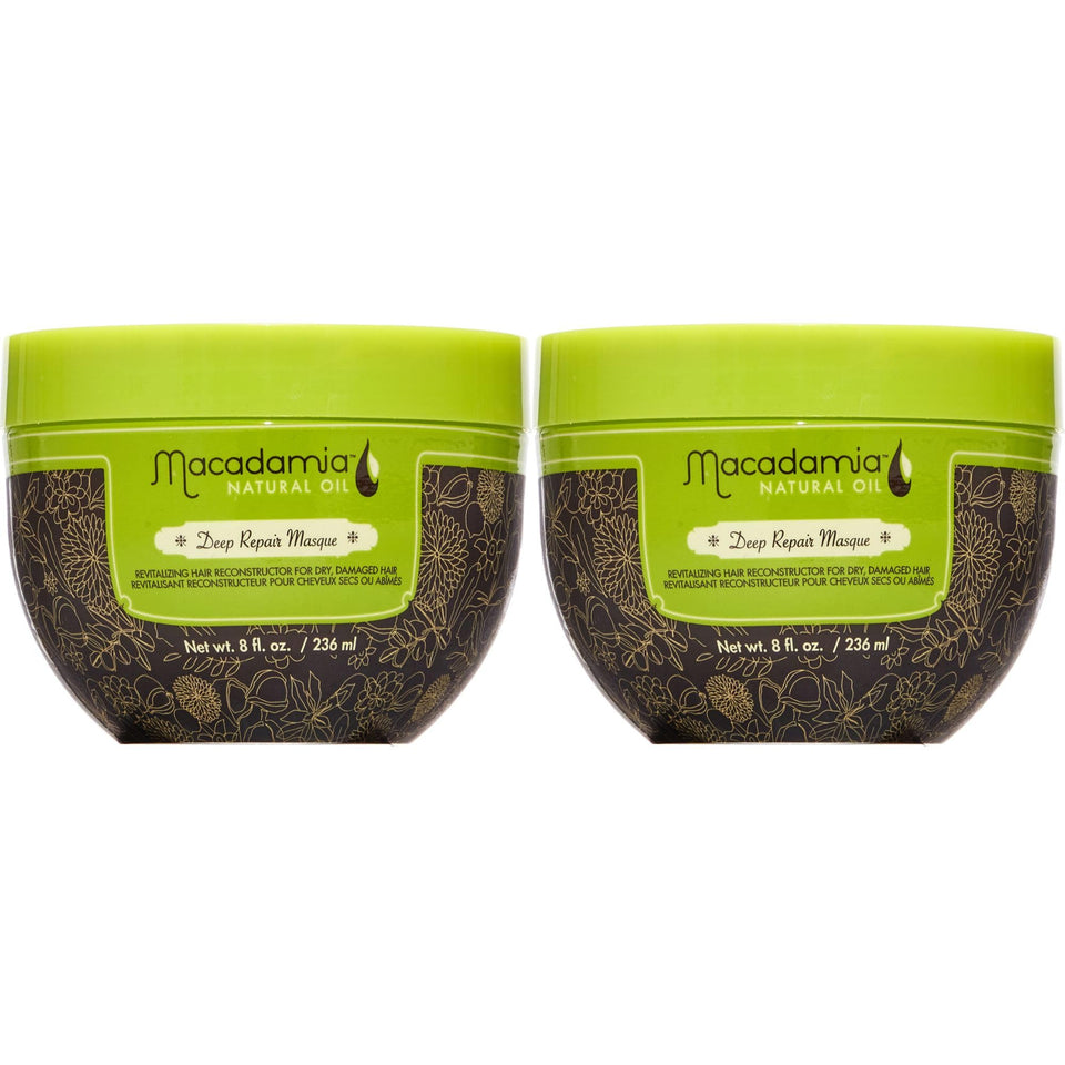 Macadamia Natural Oil jar front view showing product and nourishing benefits