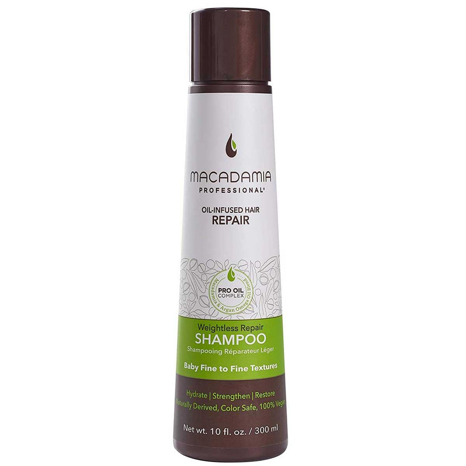 Macadamia Professional front bottle showing label and product benefit