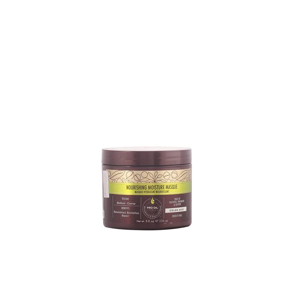 macadamia professional masque front view showing packaging and restorative benefit