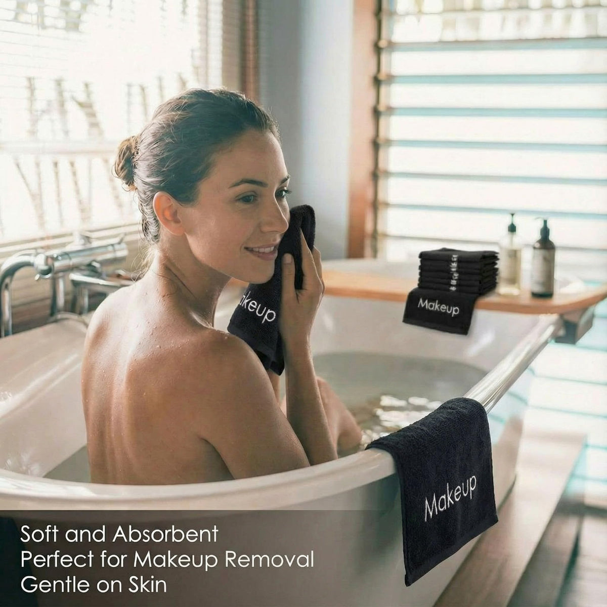 Macarrie towels folded inside travel bag highlighting compact storage and on-the-go use