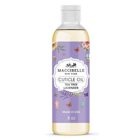 Maccibelle front label of lavender 8oz refill showing product and clear benefits