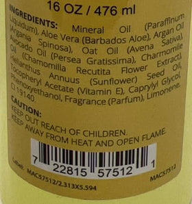Maccibelle bottle on a salon station conveying professional-grade supply and convenience