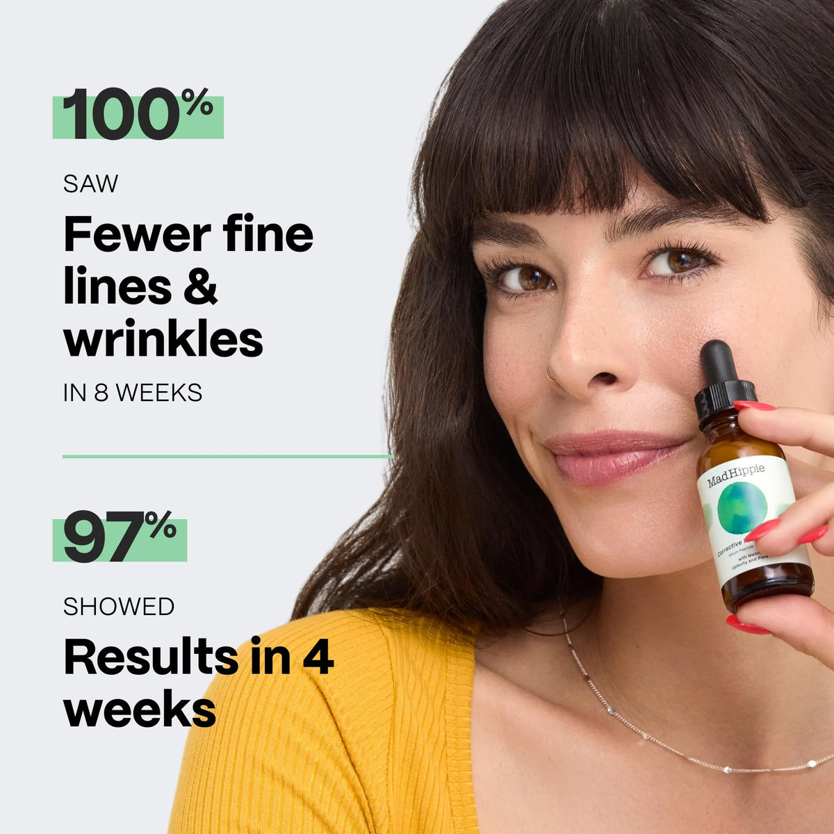 Mad Hippie ingredient label closeup focusing on ceramide NP and benefits