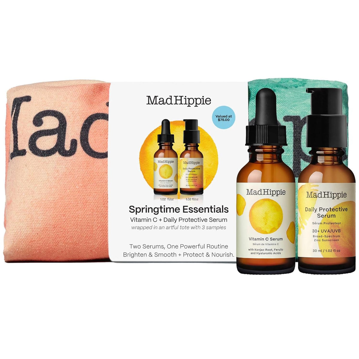 Mad Hippie kit front packaging displayed with tote showing complete set and convenient carry