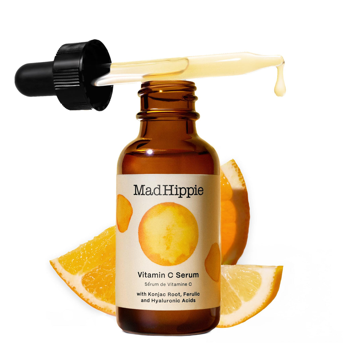 Mad Hippie front packaging showing bottle and label, easy identification benefit