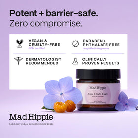 Mad Hippie duo styled on bathroom shelf suggesting daily routine benefit