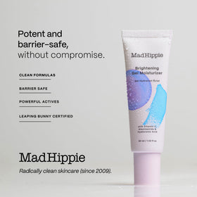 Mad Hippie product on bathroom shelf in routine setting for everyday use