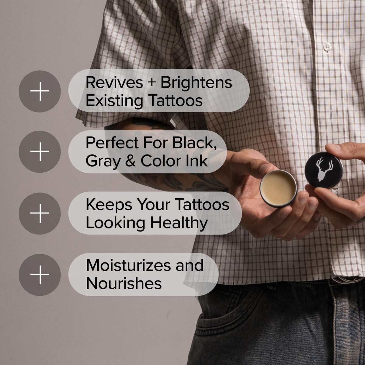 Mad Rabbit label close-up highlighting ingredients that support barrier