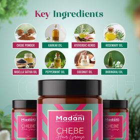 Madani Naturals creamy chebe grease texture close-up highlighting smooth hydration
