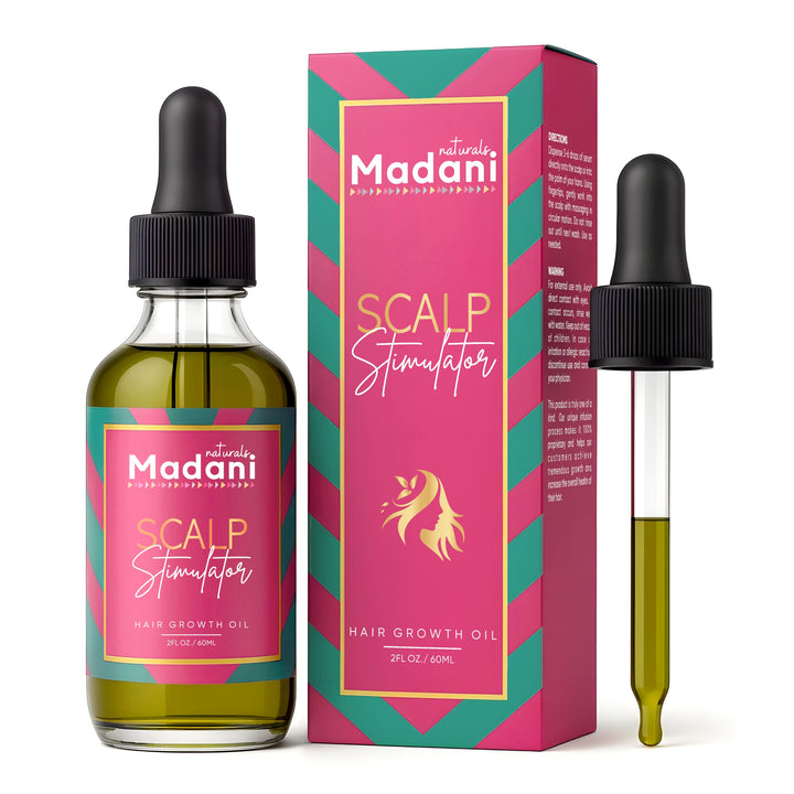 Madani Naturals front bottle label showing product name and benefits