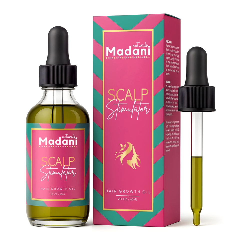 Madani Naturals front bottle label showing product name and benefits