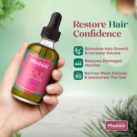 Madani Naturals oil texture close-up highlighting lightweight nourishment