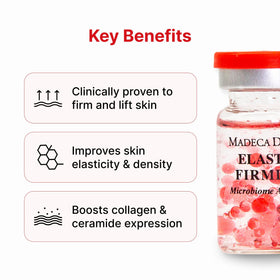 Applying Madeca ampoule to cheek for visible absorption benefit