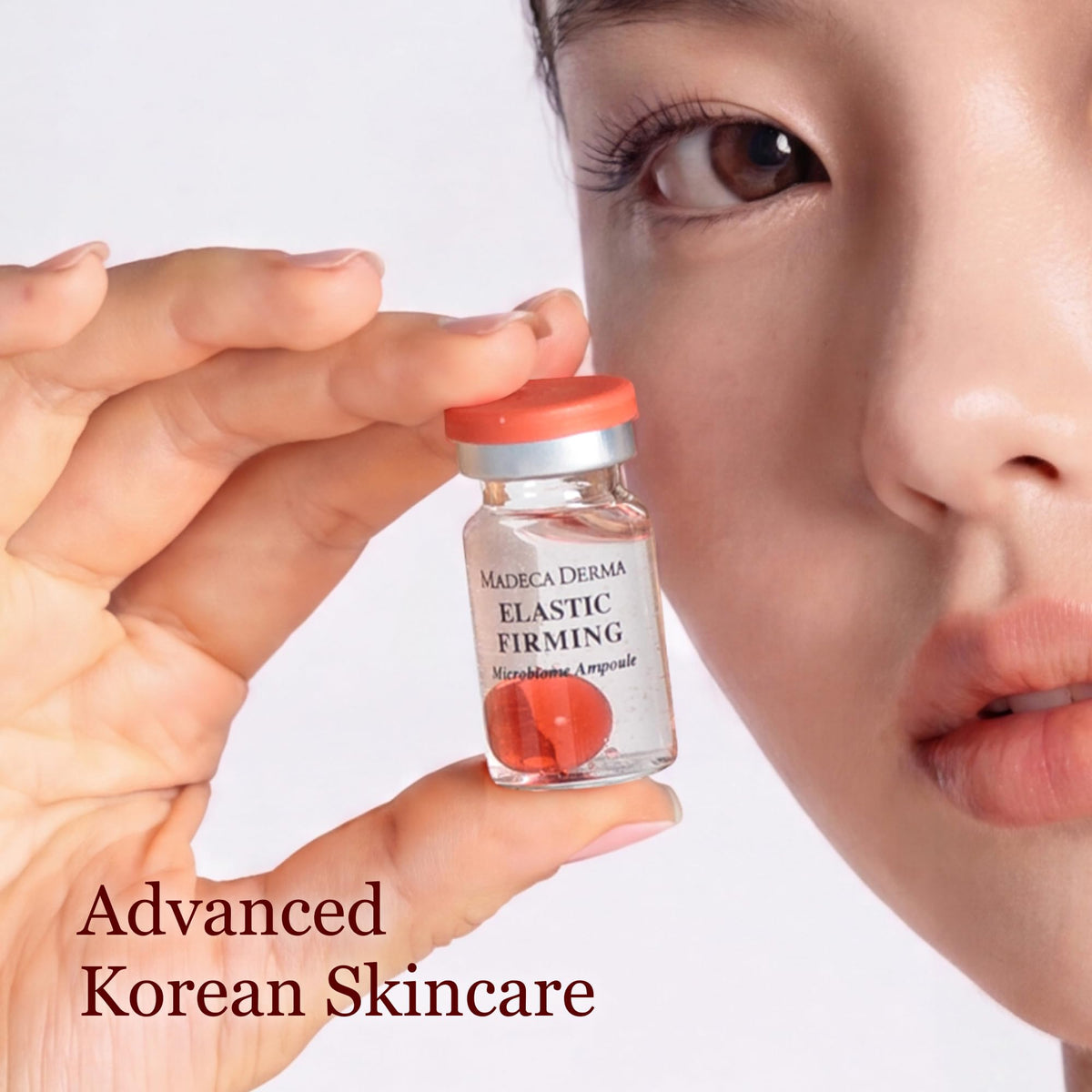 Madeca single ampoule open with droplet, highlights easy dosing