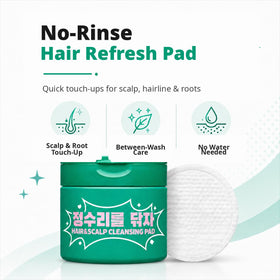 Madeca pad in hand application cleaning hairline for quick freshness