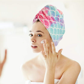 MADHOLLY child wearing towel showing comfortable, leak-free fit