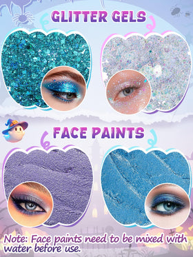 MADHOLLY glitter gel texture swipe emphasizing smooth blendable shine