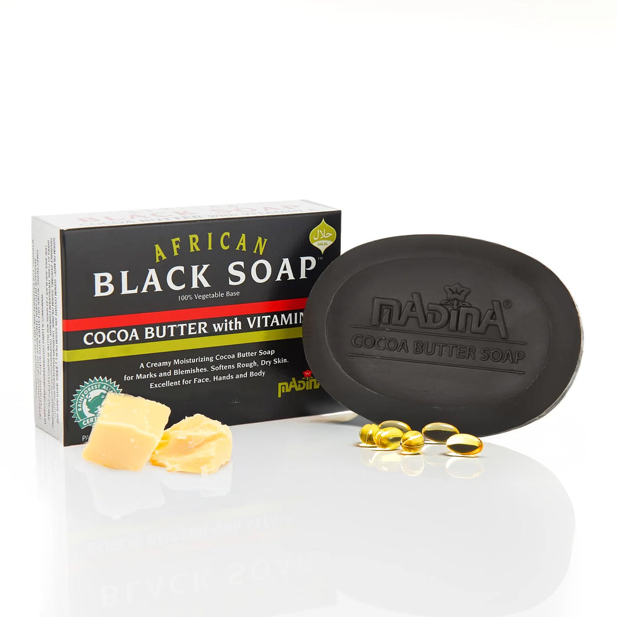 Madina soap front packaging showing six bars and clear branding for value