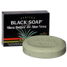 Madina front packaging showing three 3.5 oz bars and clear labeling, moisturizes skin