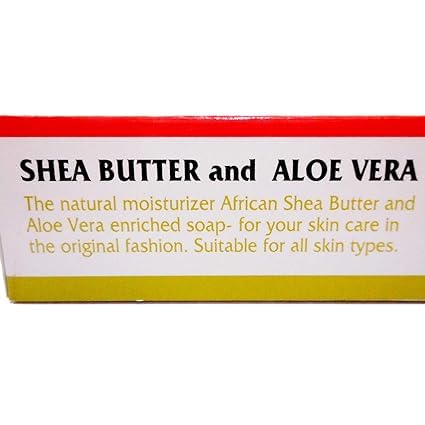 Madina ingredient overlay with shea butter and aloe vera emphasising nourishing benefits
