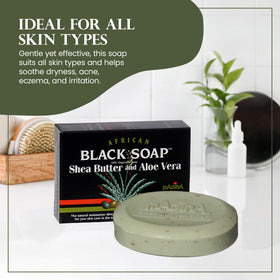 Madina soap on bathroom shelf lifestyle scene conveying everyday botanical care