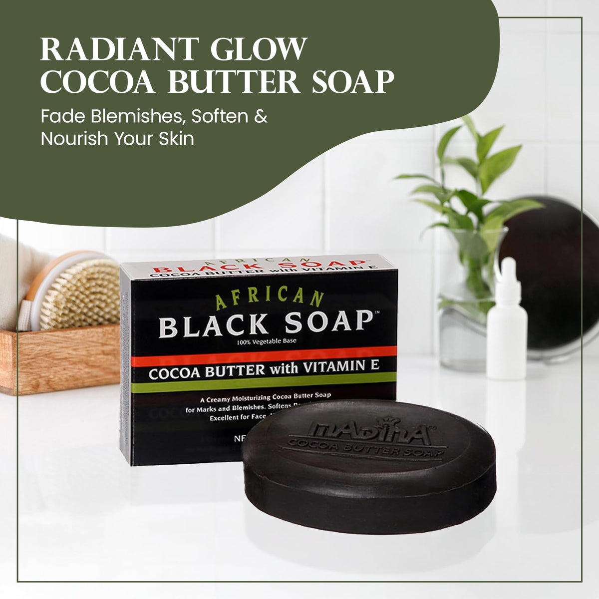 Madina soap ingredients label detail showing Halal and RSPO certifications