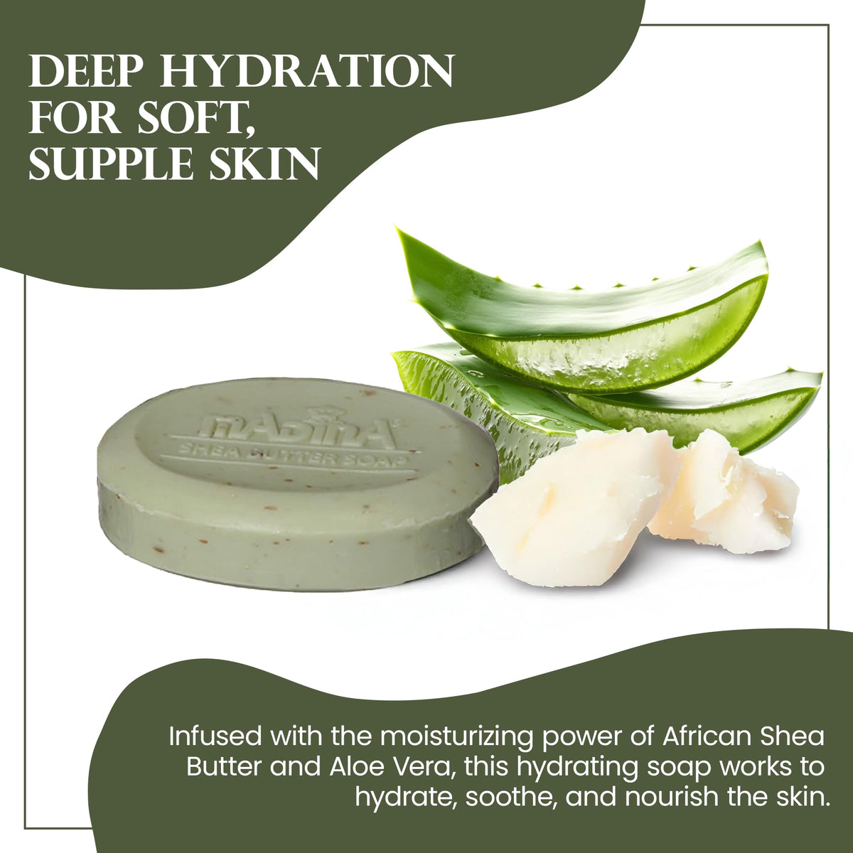 Madina soap lather in hand demonstrating rich, non-greasy cleansing foam