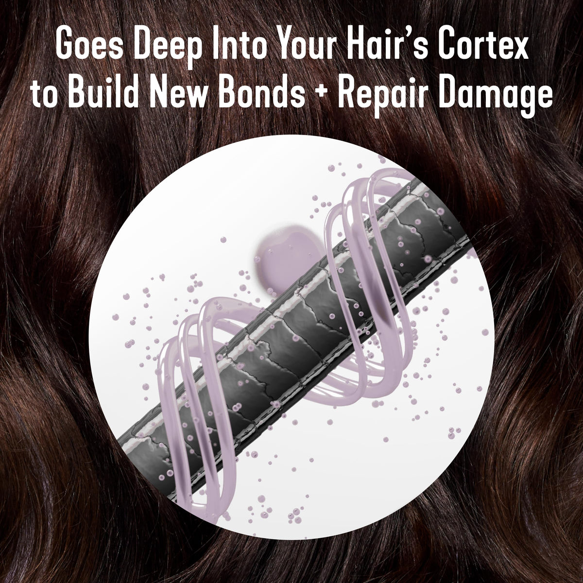 Madison Reed being applied to damp hair to protect and reduce breakage