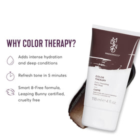 Madison Reed Caffé brown mask texture in jar close-up showing rich creamy conditioning