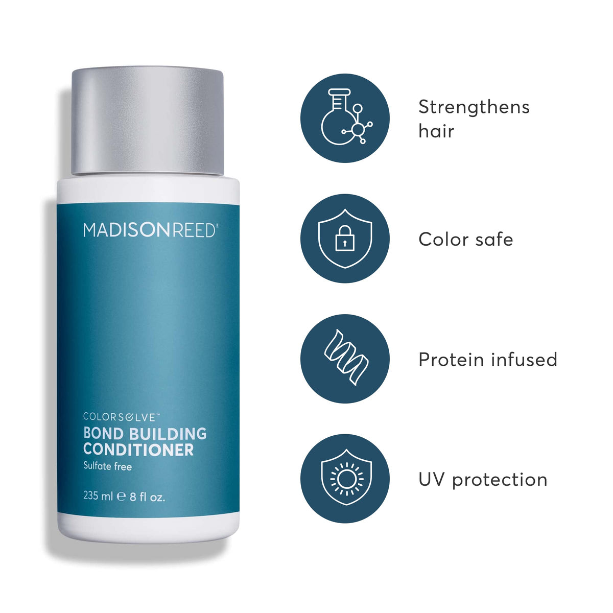 Madison Reed conditioner pump close-up highlighting convenient dispensing and precise portioning